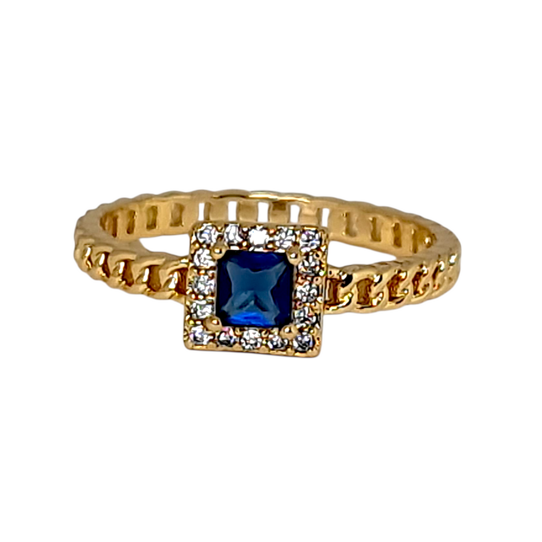 Anillo Sofía Záfiro Oro