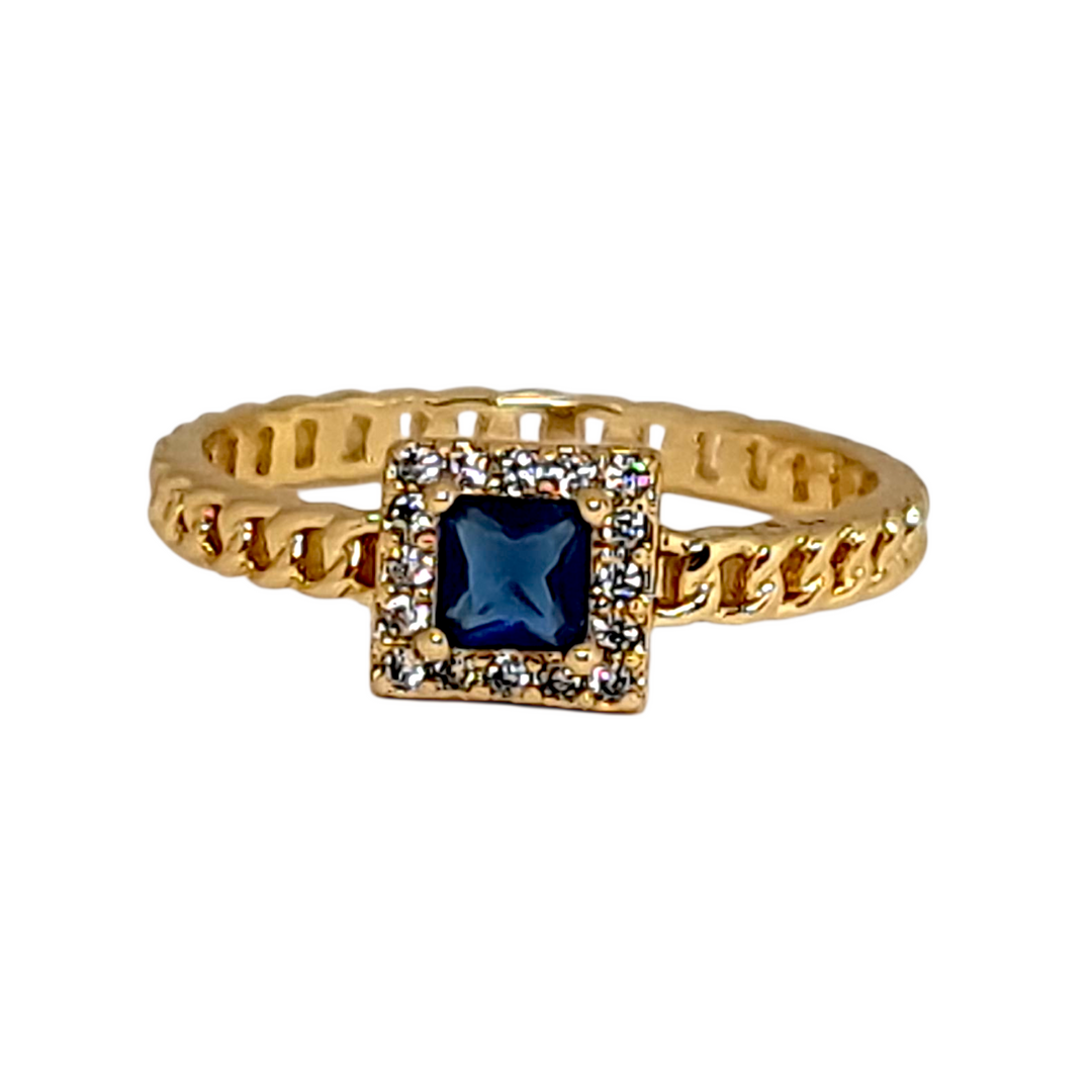 Anillo Sofía Záfiro Oro