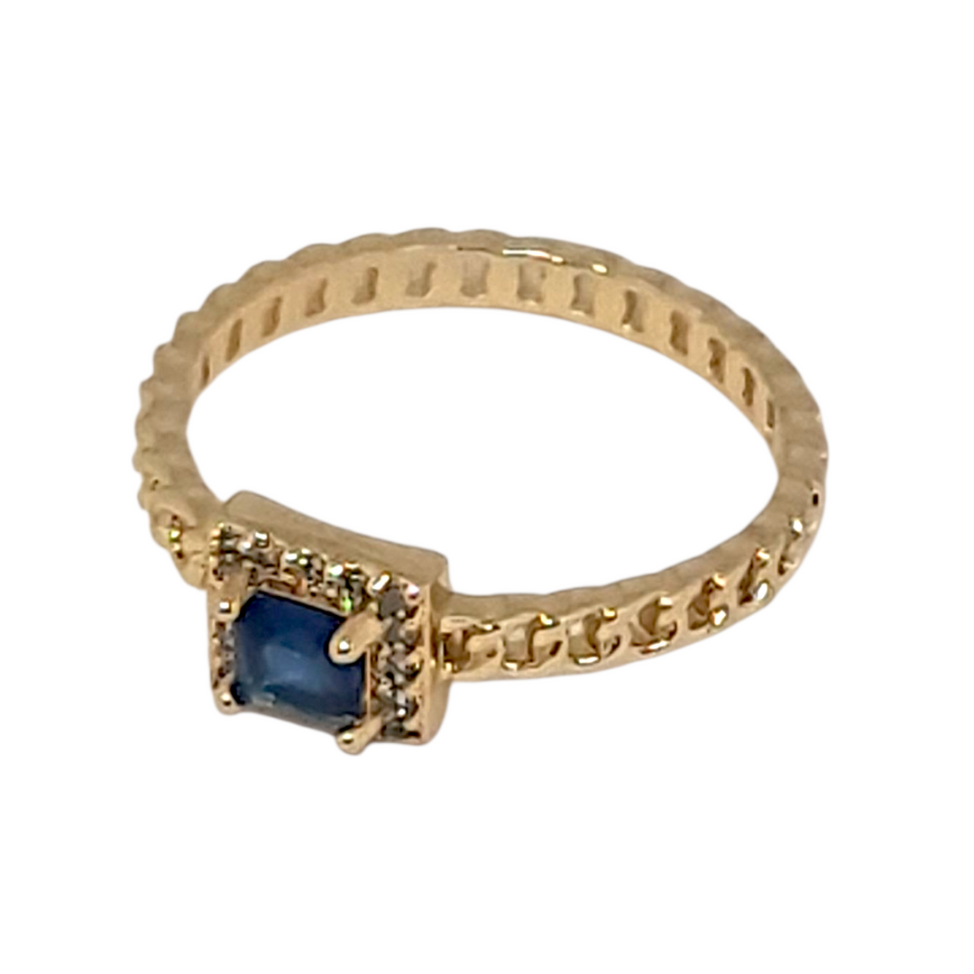 Anillo Sofía Záfiro Oro