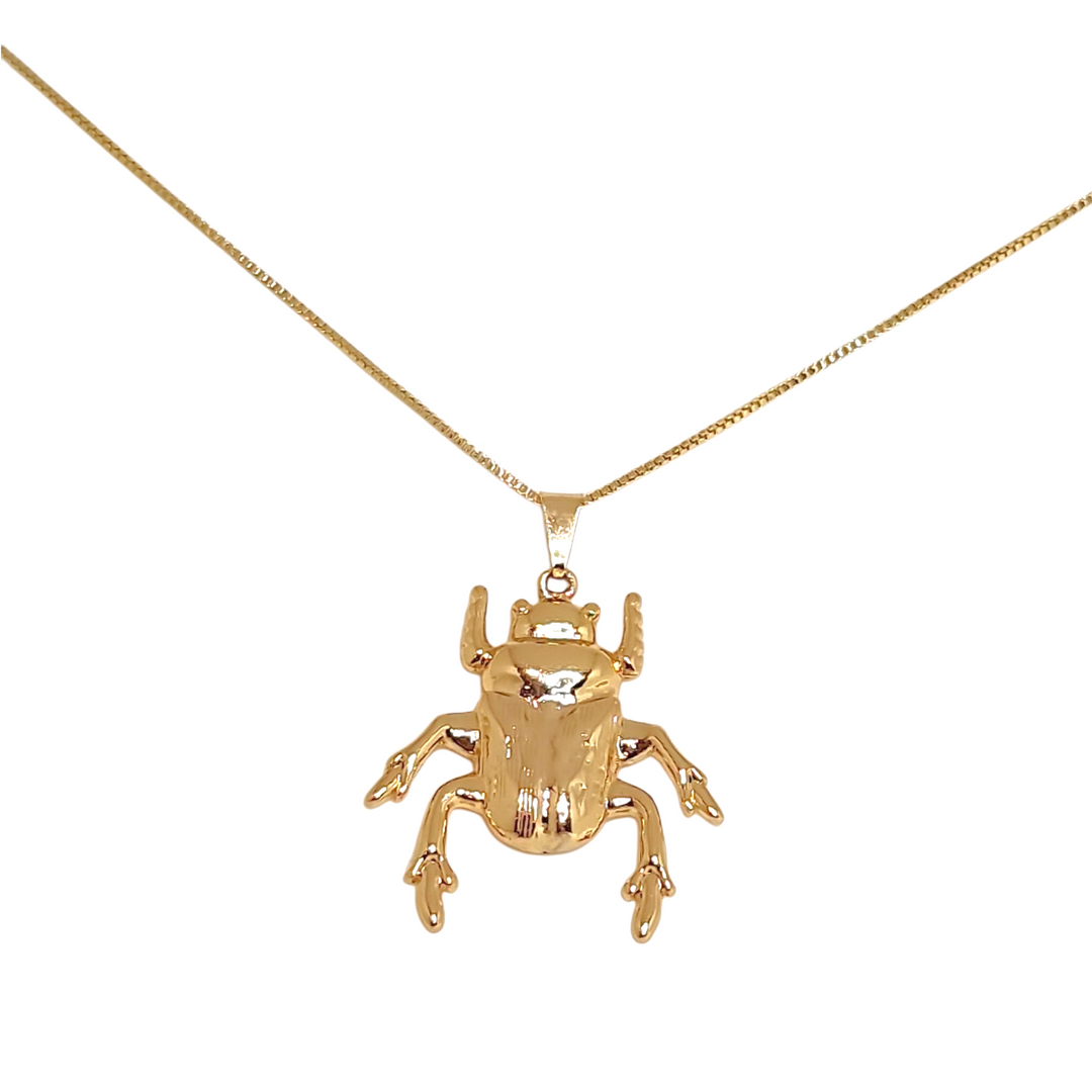 Collar Escarabajo M Oro