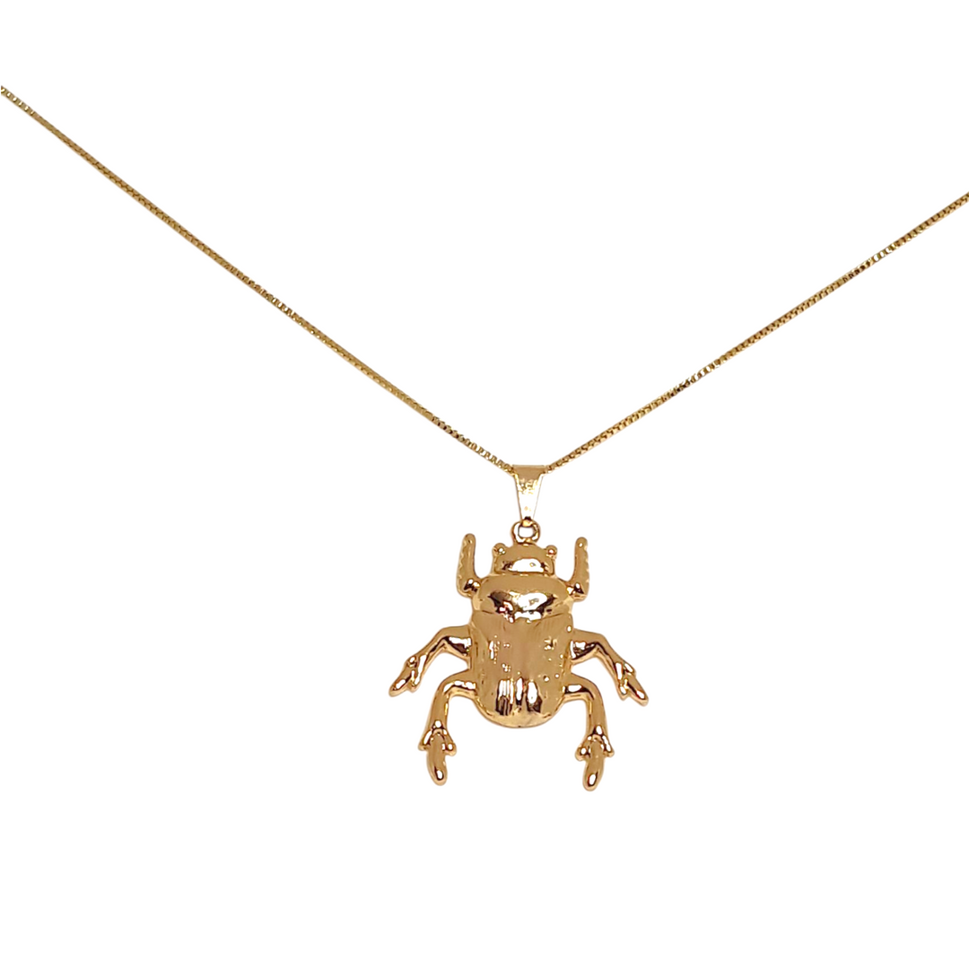 Collar Escarabajo M Oro