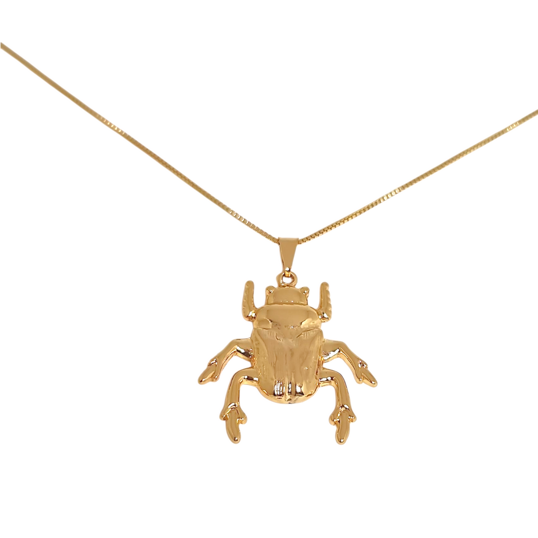 Collar Escarabajo M Oro