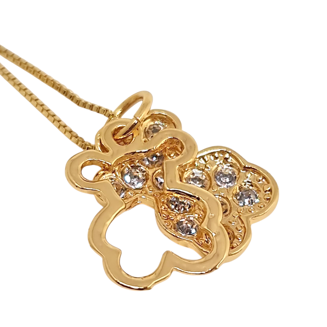 Collar Oso Circones Oro
