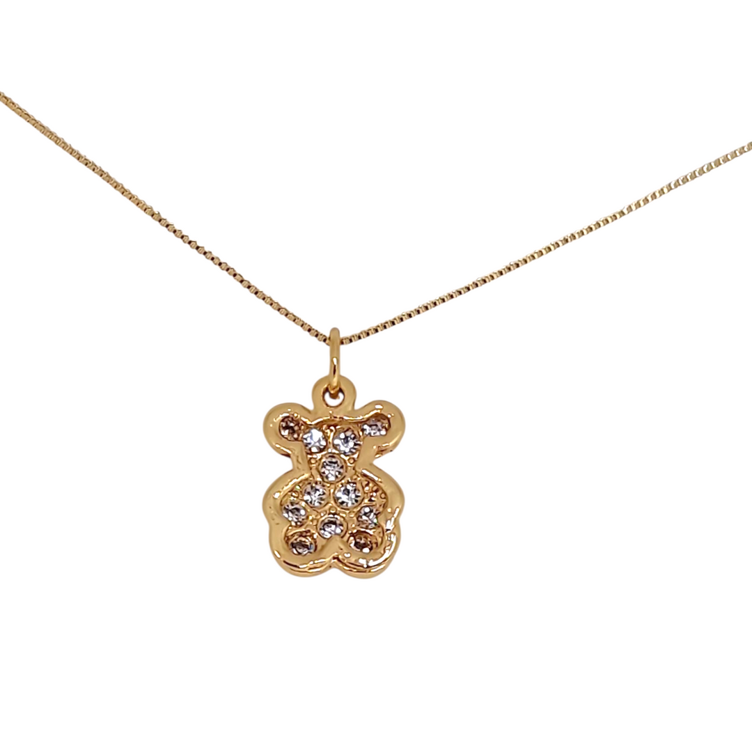 Collar Oso Circones Oro