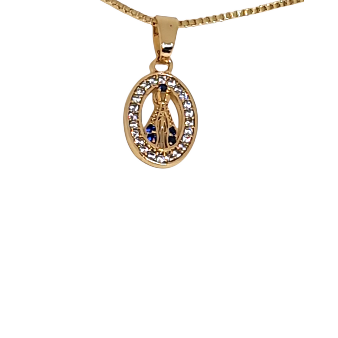 Collar Virgen de Fátima Circones Oro