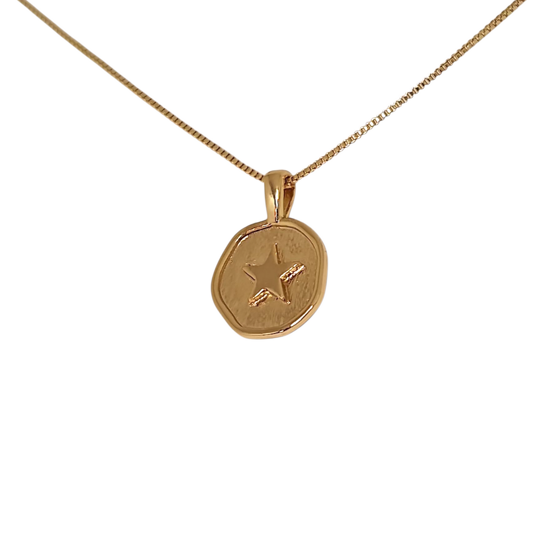 Collar Estrella Medalla Oro