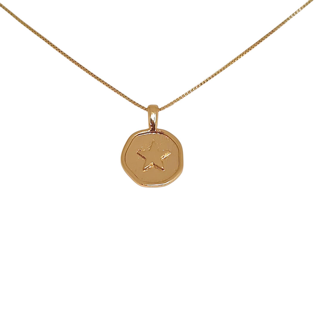 Collar Estrella Medalla Oro