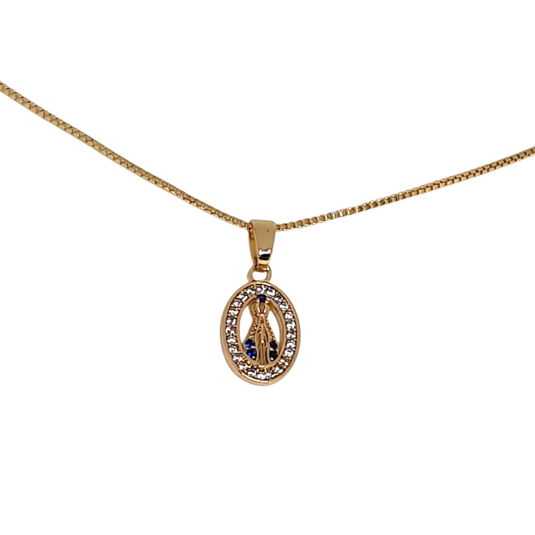 Collar Virgen de Fátima Circones Oro