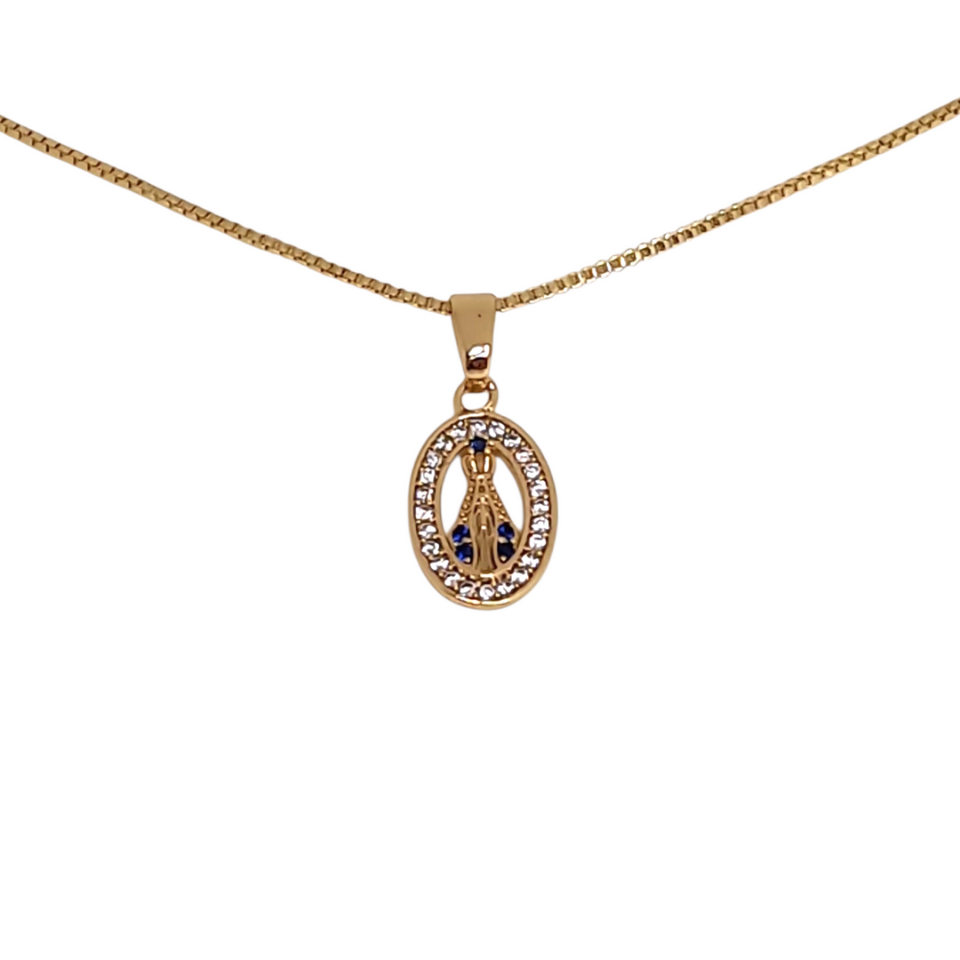 Collar Virgen de Fátima Circones Oro