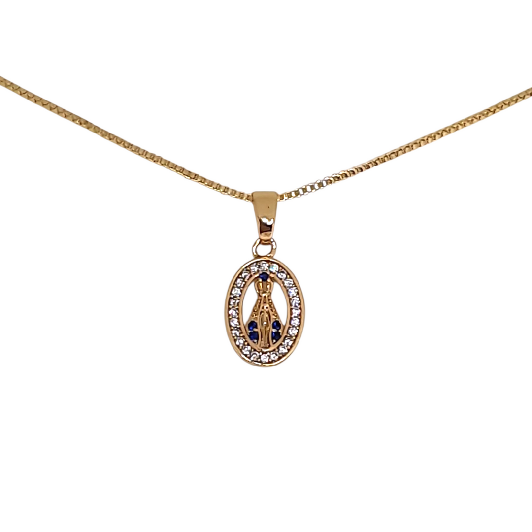 Collar Virgen de Fátima Circones Oro