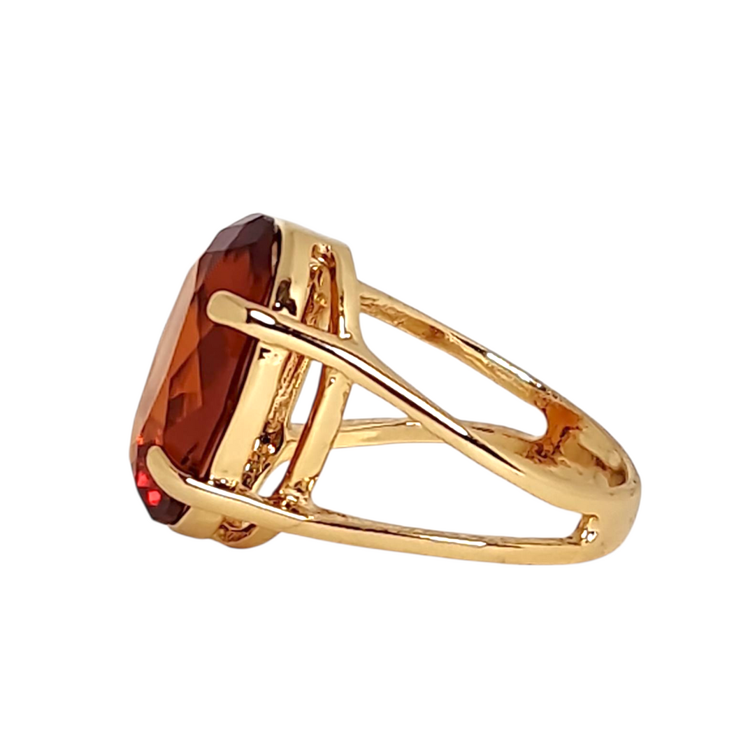 Anillo Mónica Citrino Oro