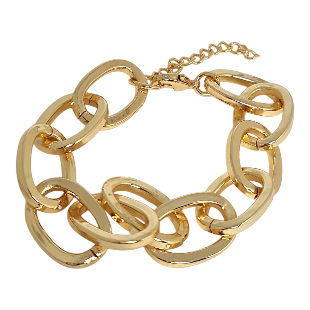 Pulsera Macarena oro bañada 10 micras - pulsera elegante