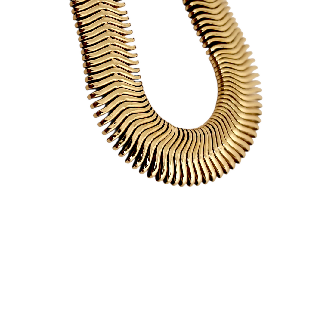 Collar Cinta Clara Oro