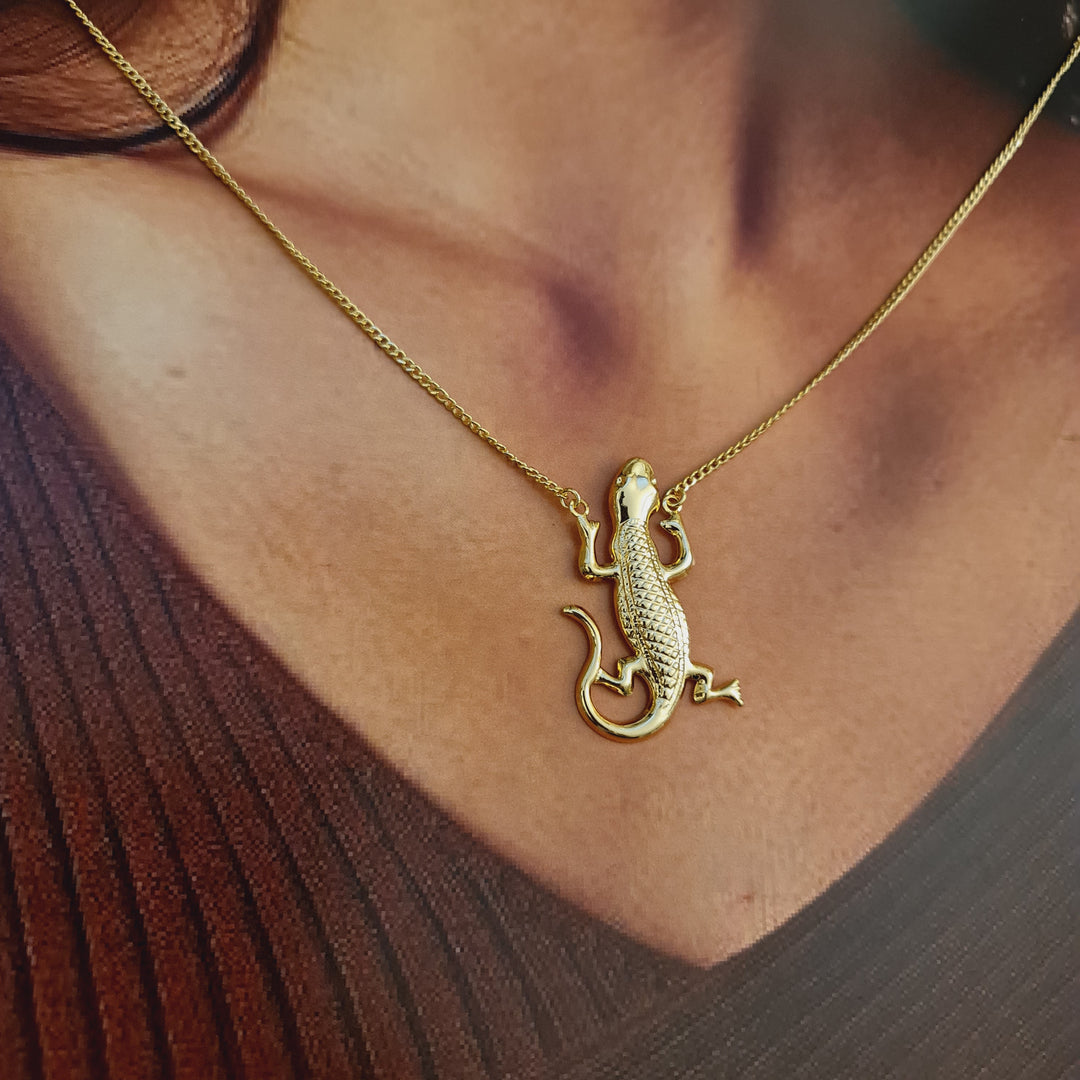 Collar Lagarto Oro