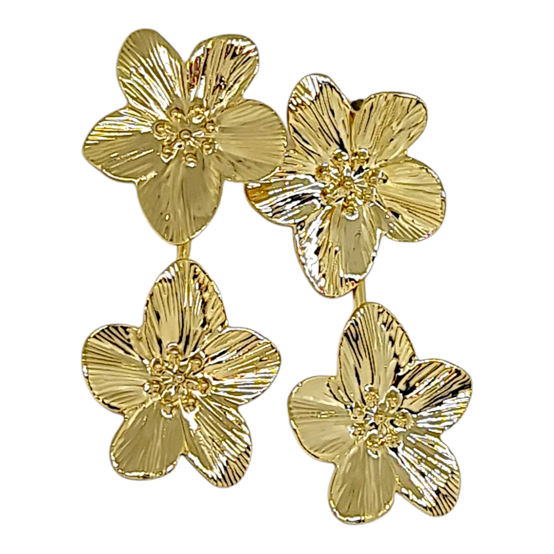 Aros Flores Ana Oro