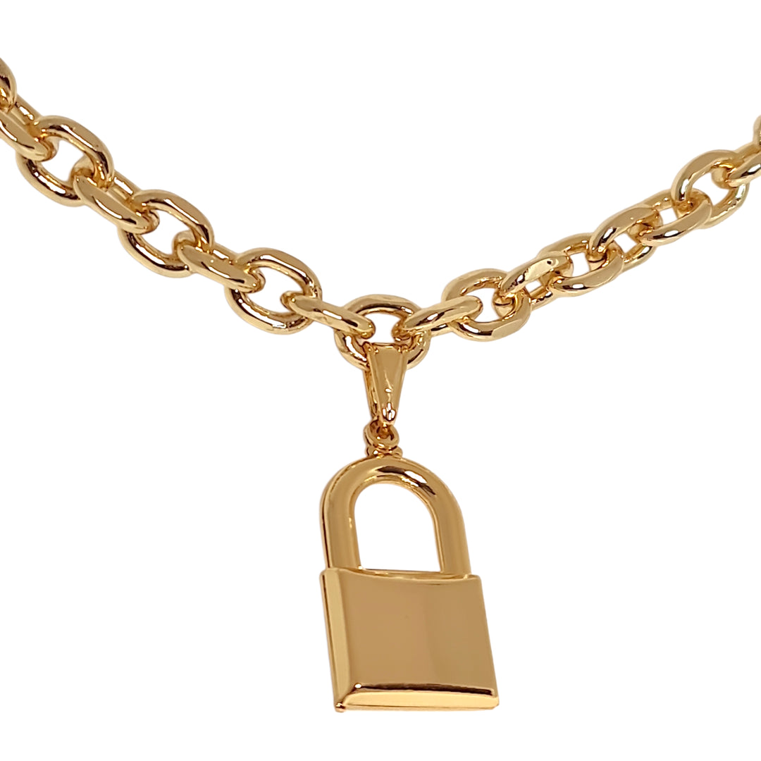 Collar Candado Carola Oro