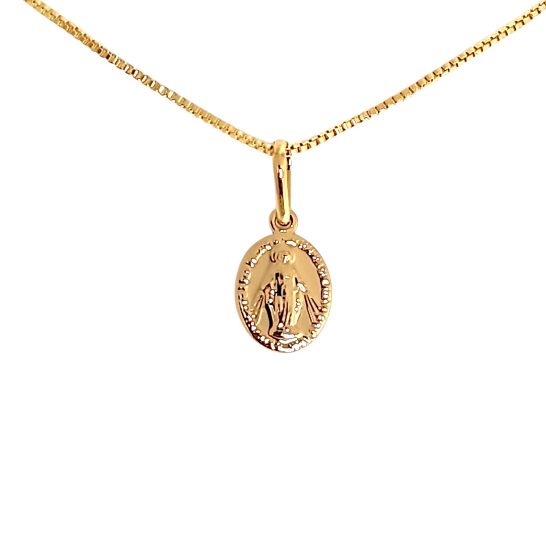 Collar Virgen De Los Rayos S Oro