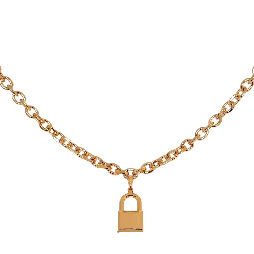 Collar Candado Carola Oro