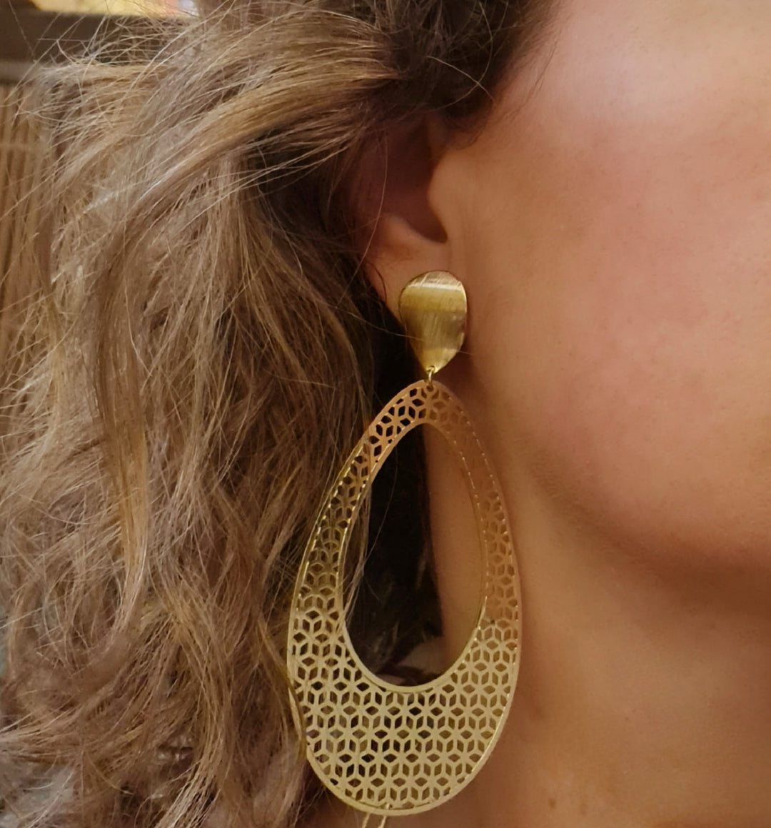 Aros Adela Filigrana Oro