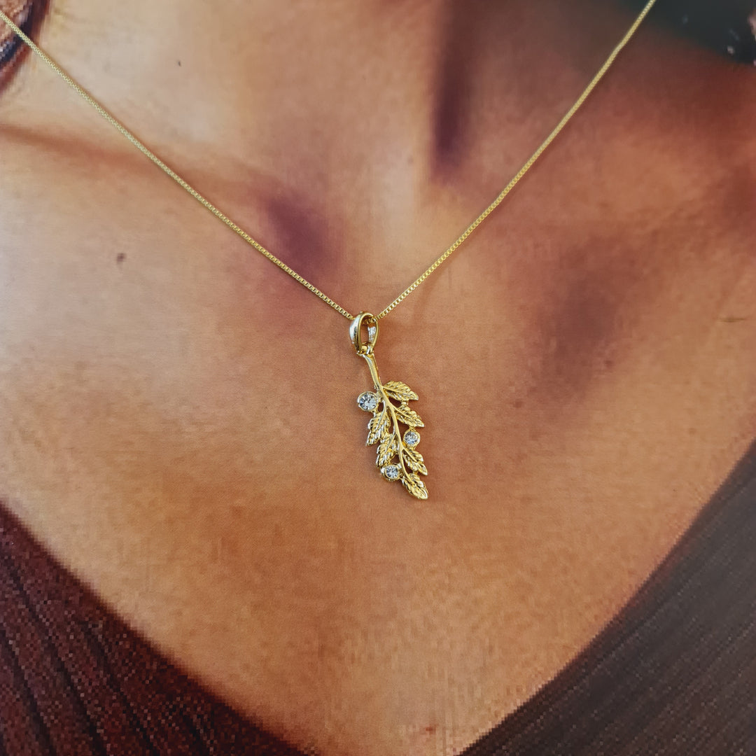 Collar Hoja Ana Circones Oro