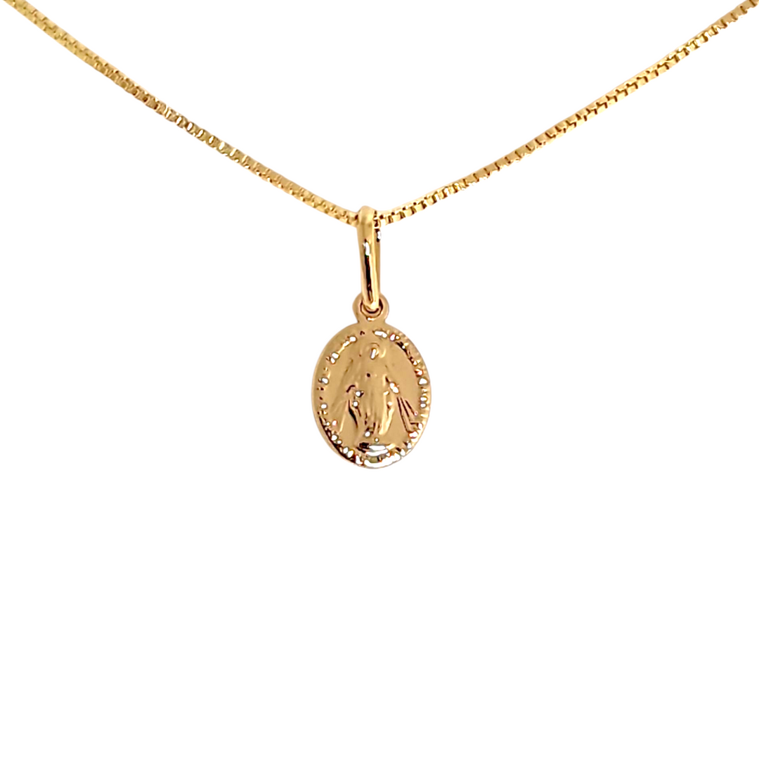 Collar Virgen De Los Rayos S Oro