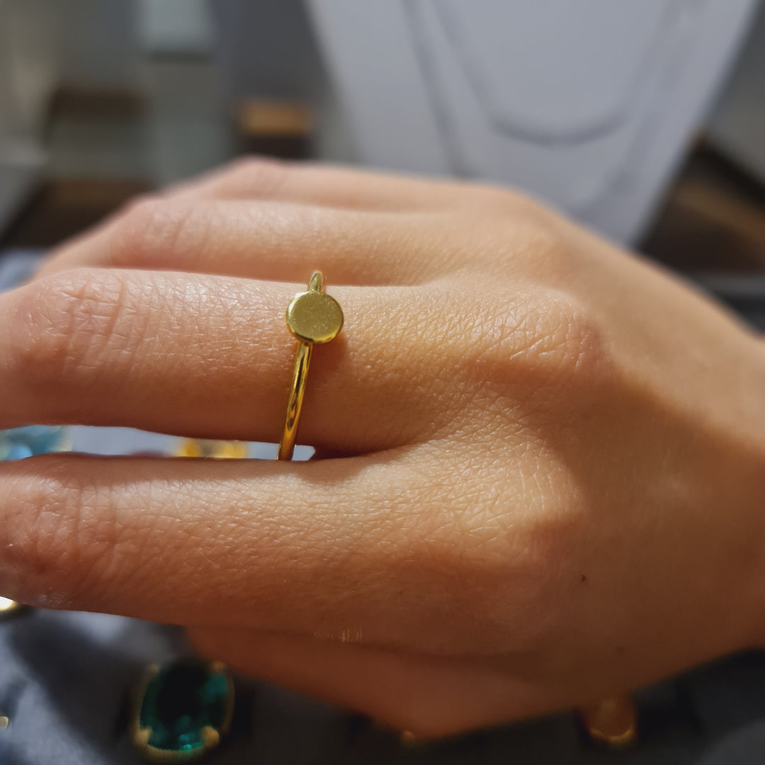 Anillo Laurita Liso Oro