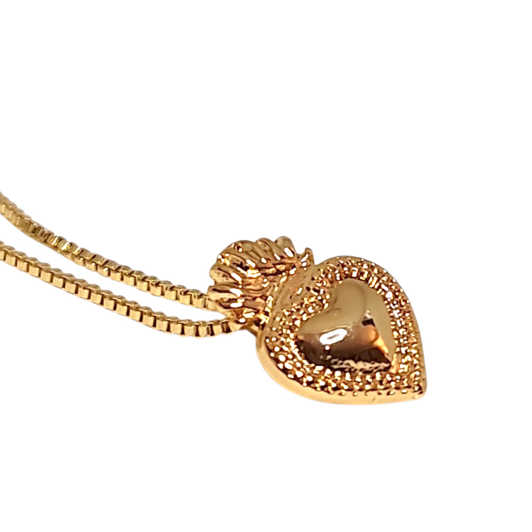Collar Detente Corazón Oro