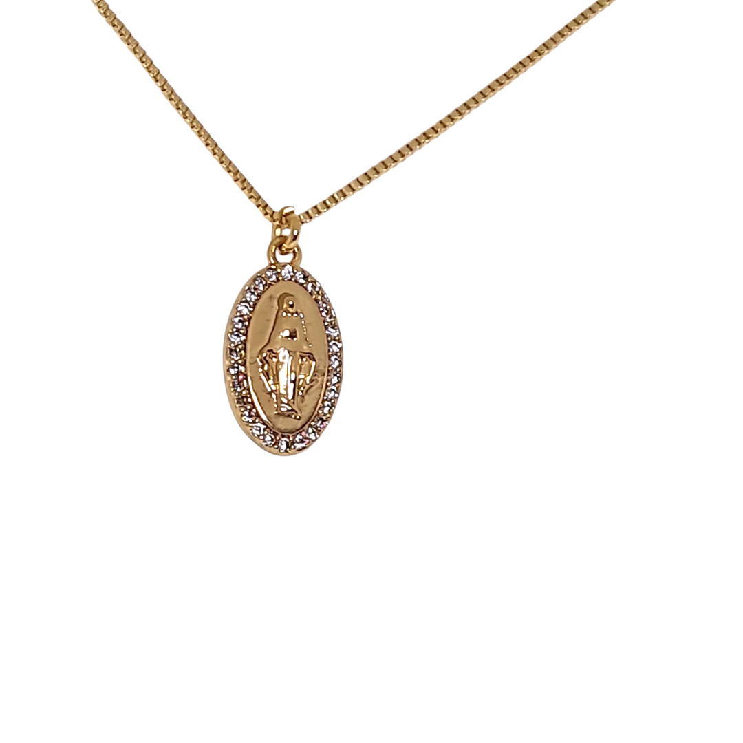 Collar Virgen De Los Rayos M Circones Oro