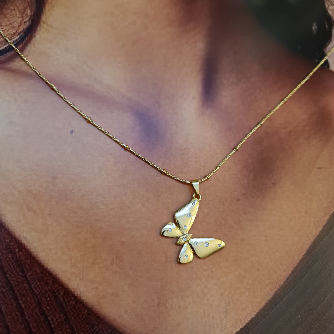 Collar Mariposa Ana Oro