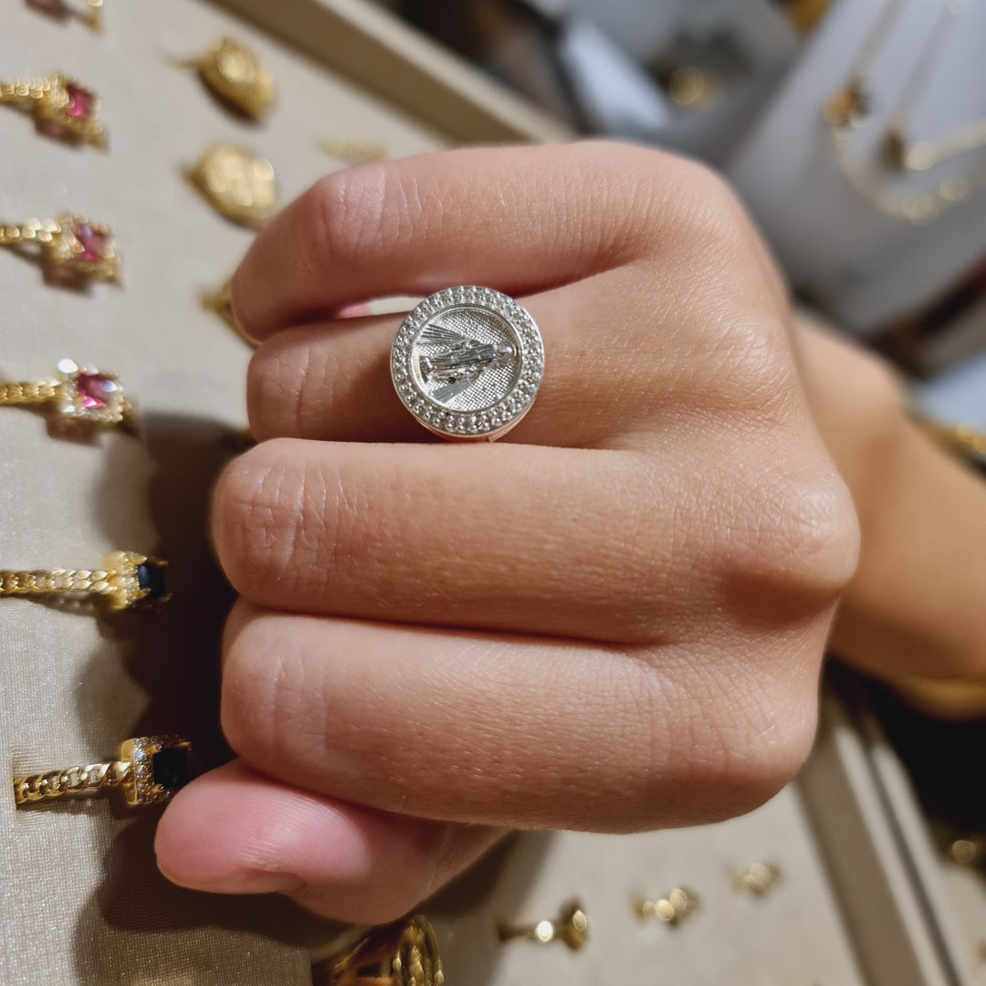 Anillo Virgen de los Rayos Plata