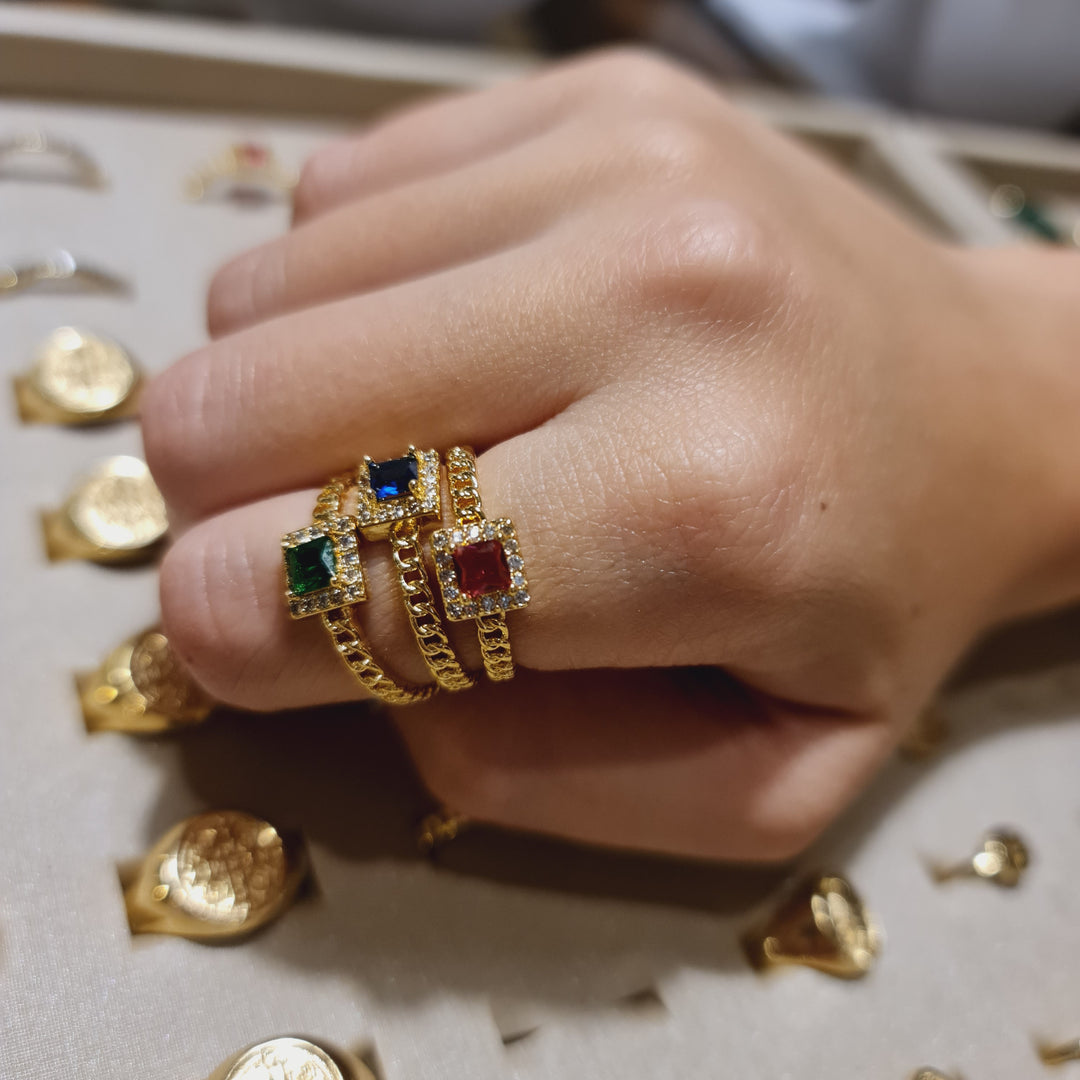 Anillo Sofía Rubí Oro