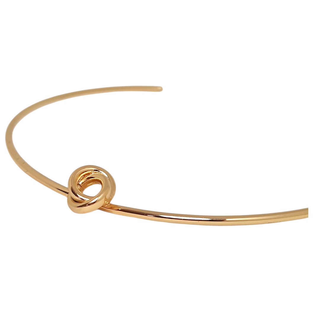 Collar Chocker Nudo Oro