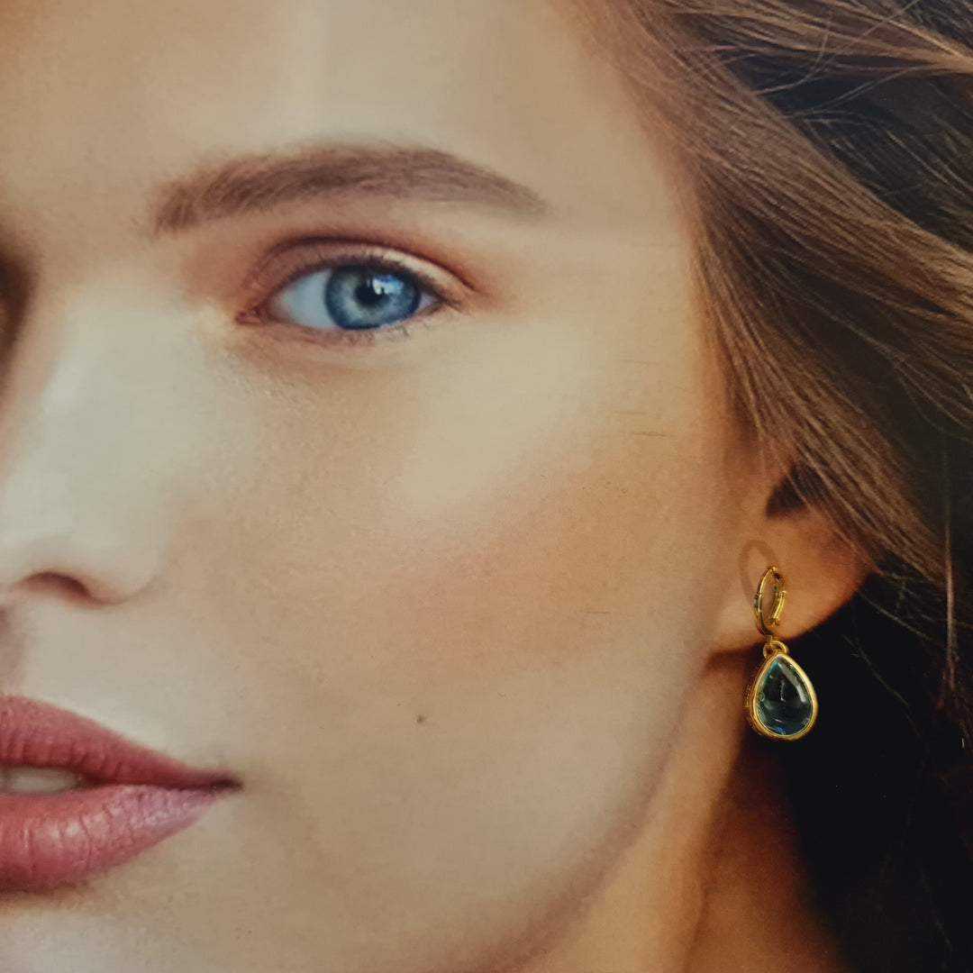Aros Laura Aguamarina