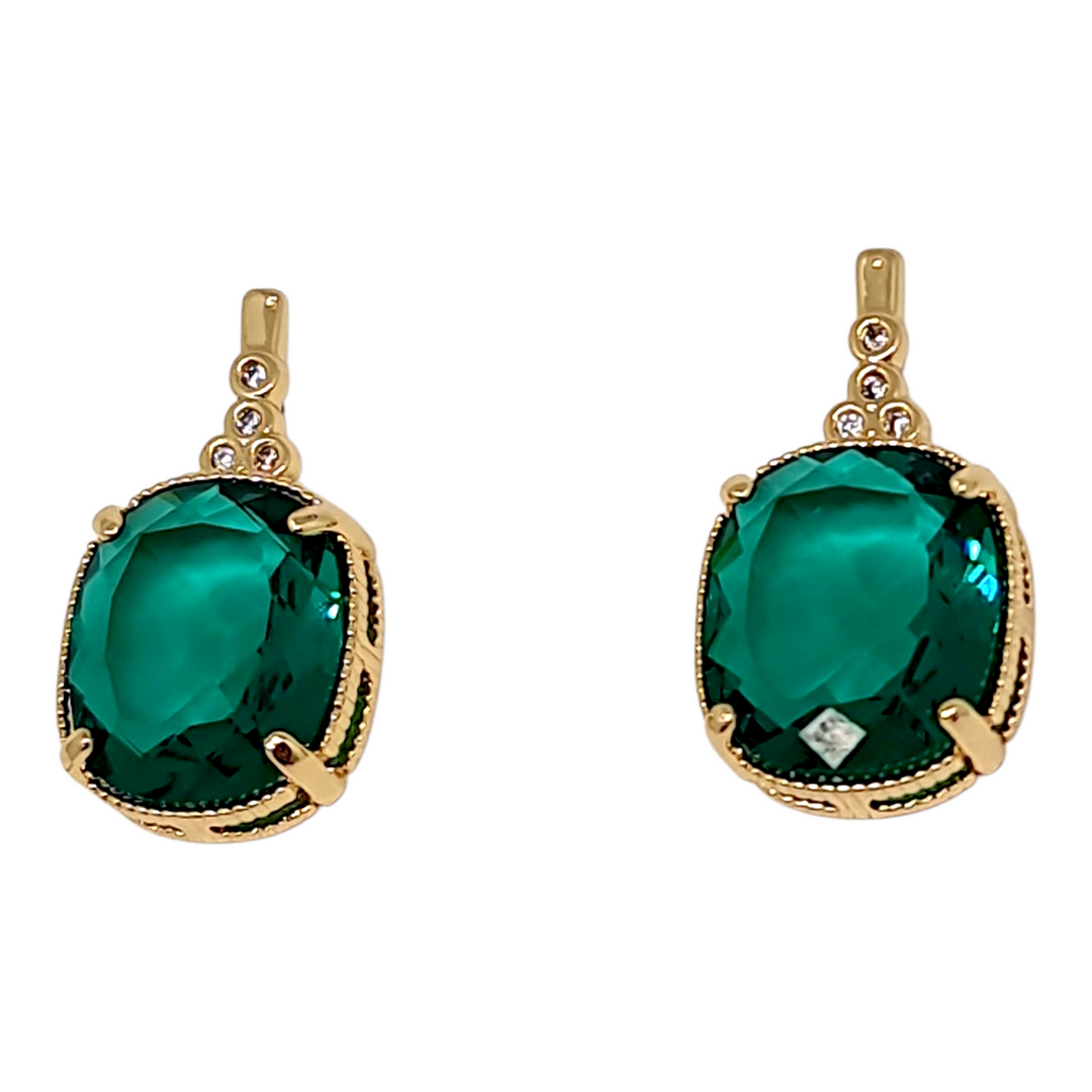 Aros Ana Esmeralda Oro