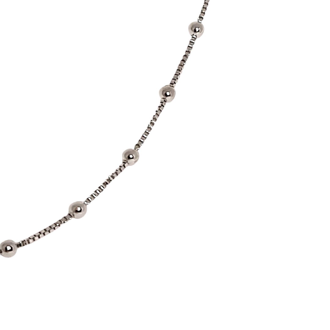 Collar Pelotitas Platino