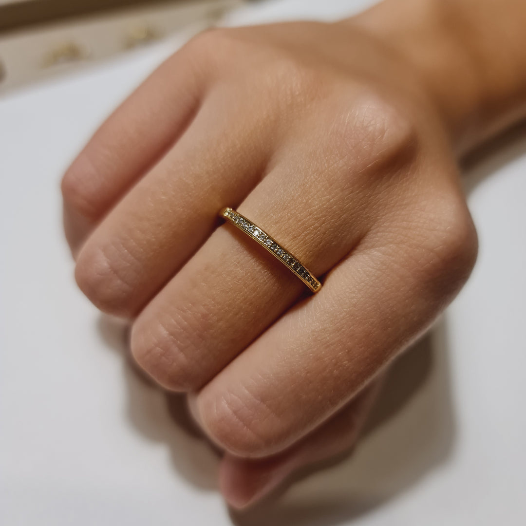 Anillo Cintillo Laura Oro