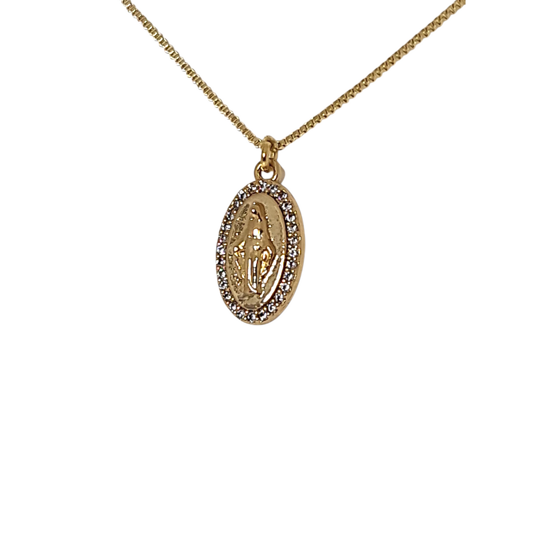 Collar Virgen De Los Rayos M Circones Oro