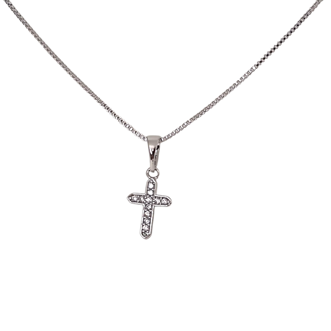 Collar Cruz Circones Ale Platino