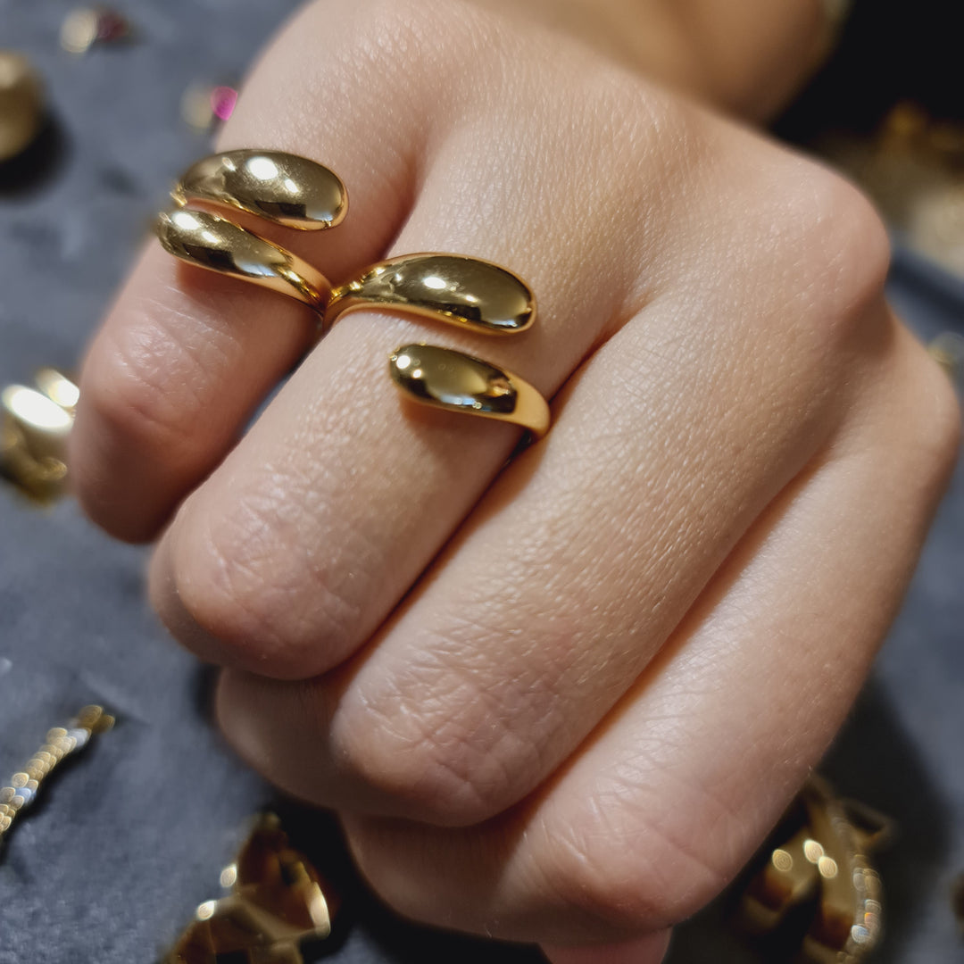 Anillo Trinidad Ajustable Oro