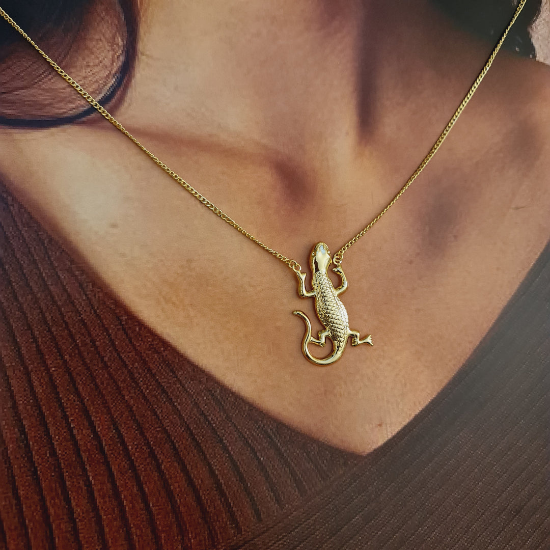 Collar Lagarto Oro