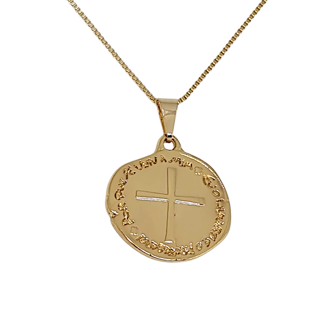 Collar Cruz Moderna Oro
