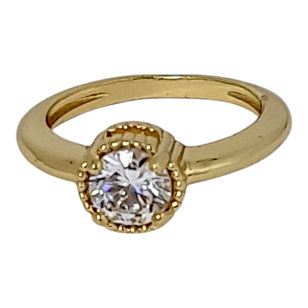 Anillo Carolina Solitario Oro