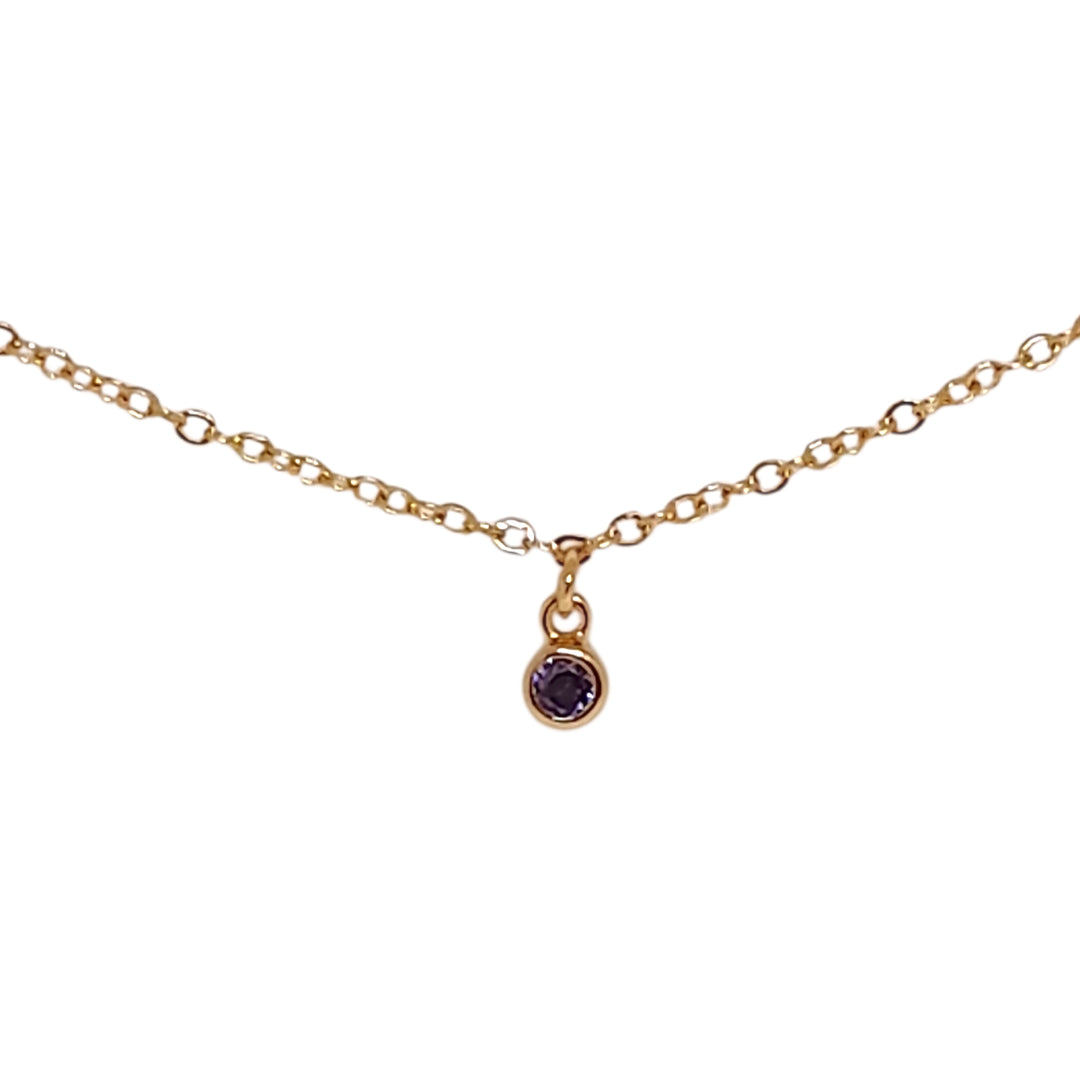 Collar Punto de Luz Colores Oro