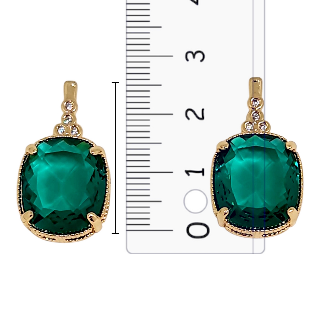 Aros Ana Esmeralda Oro
