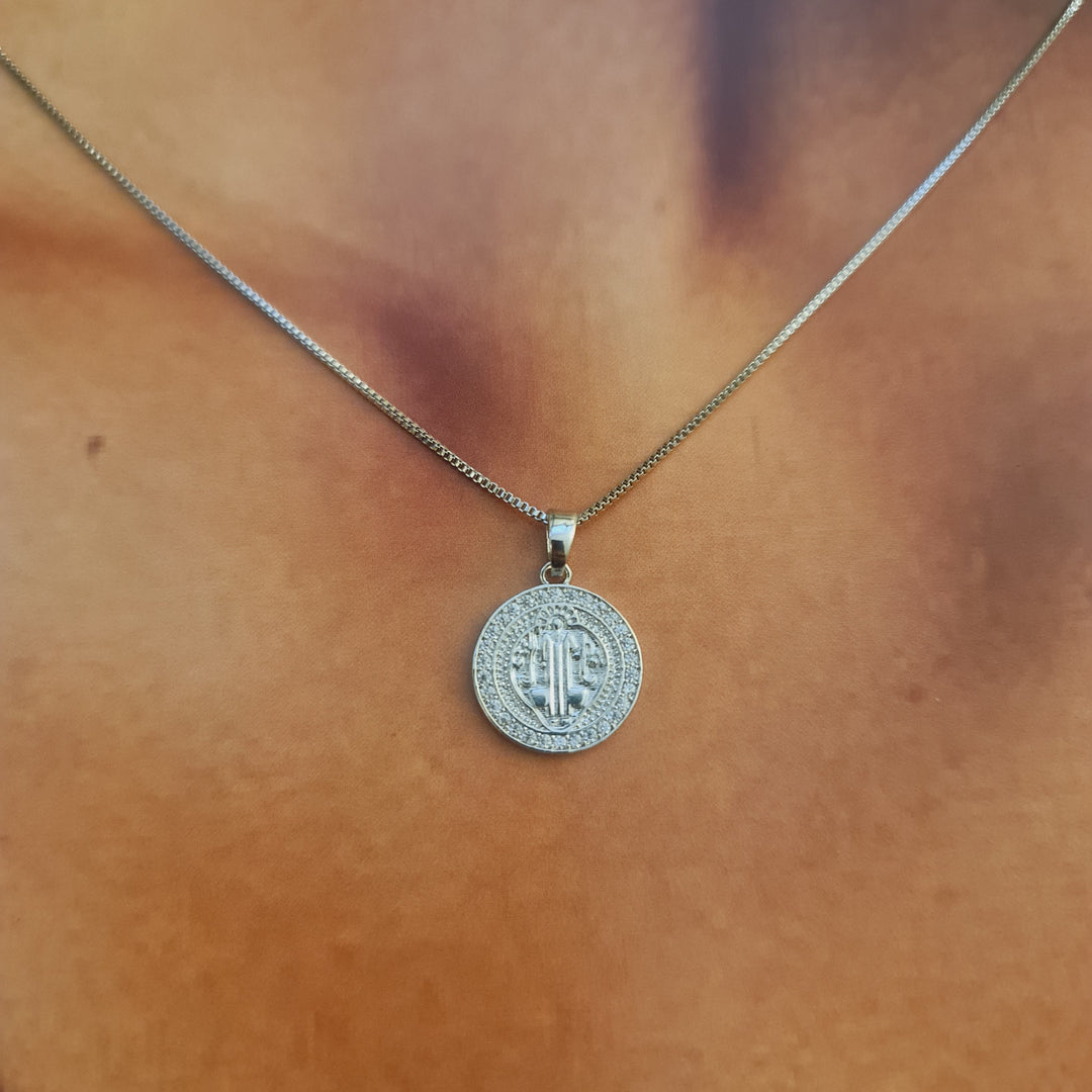 Collar San Benito Circones Platino