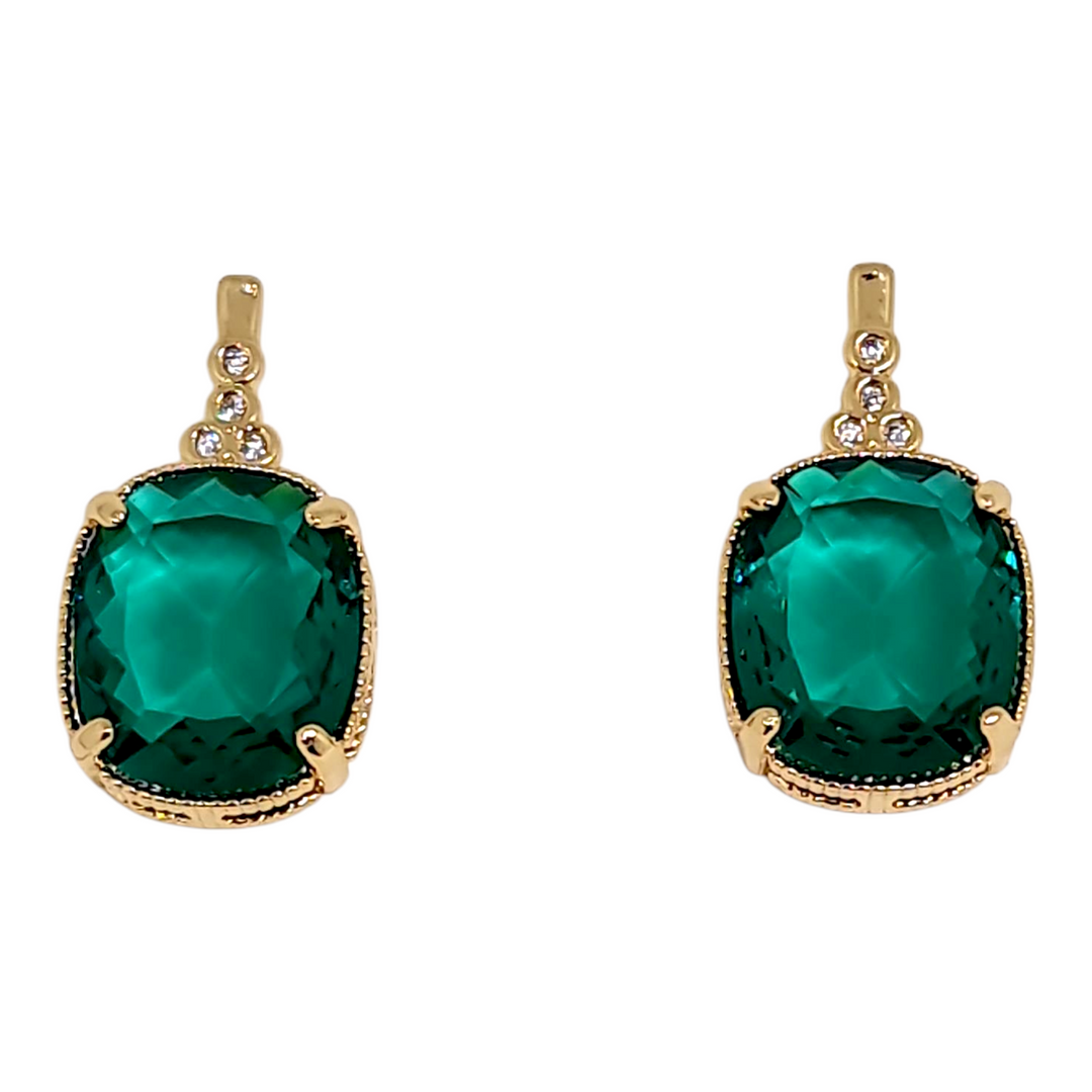 Aros Ana Esmeralda Oro