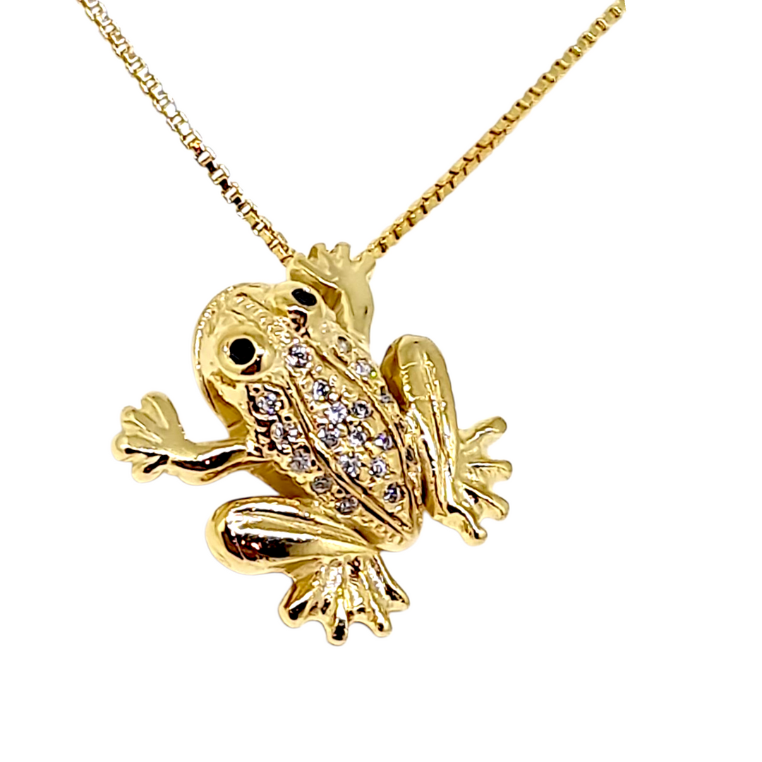 Collar Ranita Circones Oro