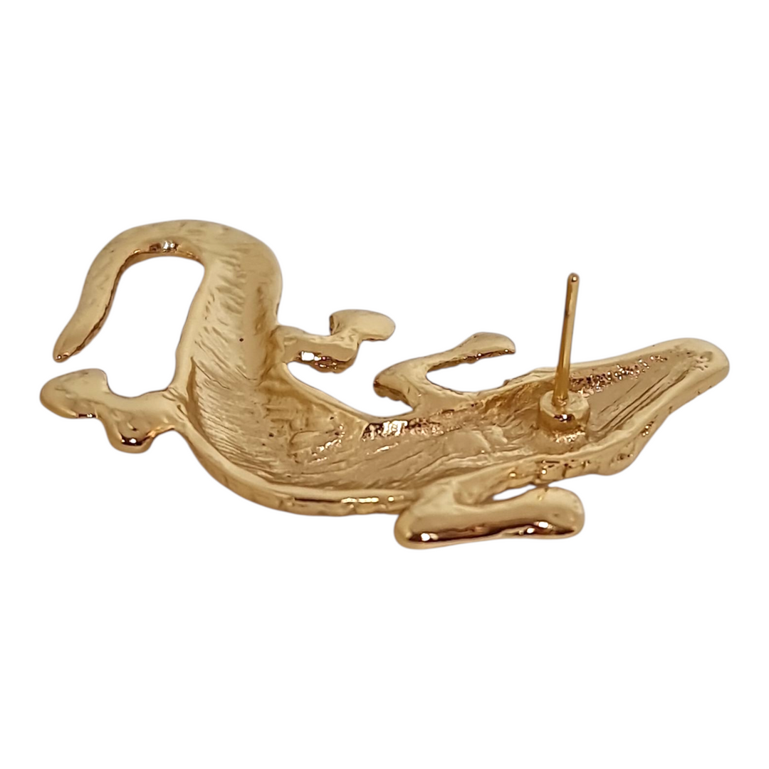 Aros Cocodrilos Oro