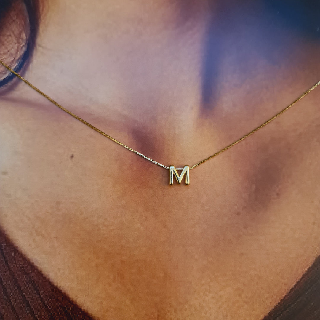 Collar Inicial Lisa Oro