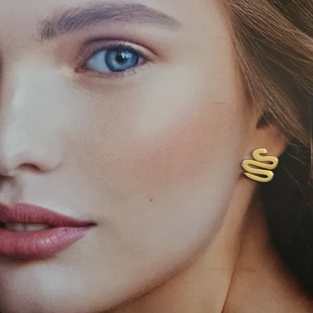 Aros Serpiente Emilia Oro